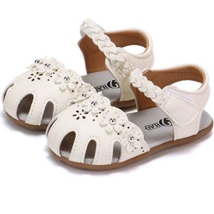 Schattig Meisje Prinses Sandalen Zomer Meisje Sandalen Peuter Schoenen PU Rubber Bodem Slip Bloemen Baby Schoenen