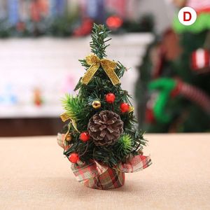 Mini Kunstmatige Kerstboom Met Ornamenten Decoraties Tafelblad Kerstboom Voor Kantoor Thuis Bureau Tb