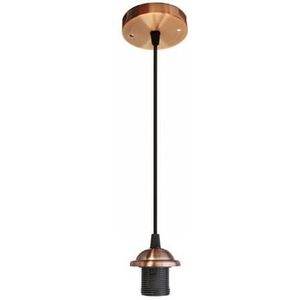 Vintage Retro E27 Schroef Plafond Hanglamp Pvc Flexibele Hanger Lamphouder Armatuur Met Plafond Plaat 1 M Lamp
