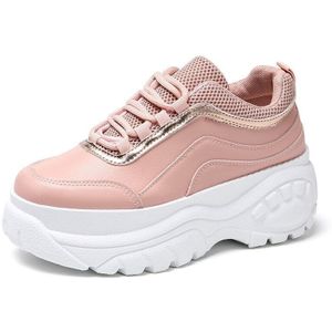 Verhogen Vrouwen Wandelschoenen Vrouw Sneakers Platform Wiggen Hoge Hakken Flats Loafers Dames Klimplanten Trainers I5-30