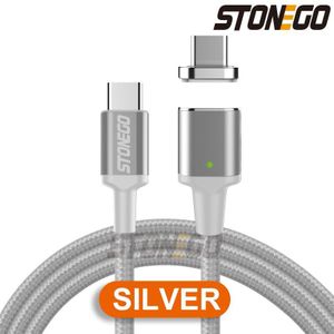STONEGO Type C naar USB C Magnetische Kabel Voor MacBook Pro Huawei Matebook 86W PD Quick Magneet Charger USB-C Fast Charger Kabels