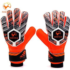 Professionele Vinger Bescherming Voetbal Doelman Handschoenen Kids Voetbal Handschoenen Dikker Latex Voetbal Keeper Goalie Training