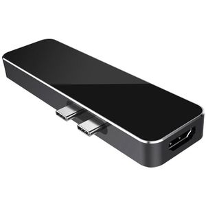 Usb C Hub Type C Thunderbolt 3 Dock 7 In 1 USB-C Adapter Met Usb 3.0 Poorten Tf Slot Micro-Sd-kaart Voor Mac Book Pro