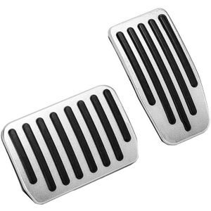 2 Pcs Antislip Prestaties Aluminium Gaspedaal Voetsteun Gewijzigd Pedaal Pads Kit Voor Tesla Model 3 Rem vervanging