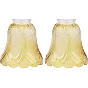 Vervangbare Glas Lampenkap Golden Transparante Lampenkap Tafel Licht Cover Voor Woonkamer Slaapkamer