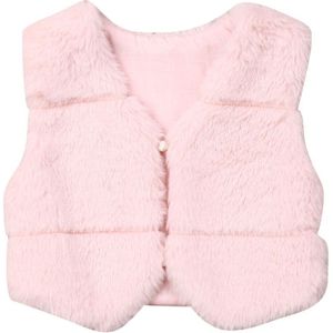 Meisjes Kids Winter Warm Faux Fur Vest Vest Baby Meisje Mode Jas Uitloper Jas Voor Kid Meisje 6M-3Y