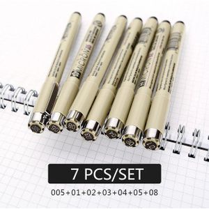 7/9/11 Pcs Sakura Pigma Micron Pen Naald Tekenpen Lot 005 01 02 03 04 05 08 Borstel pen Art Markers