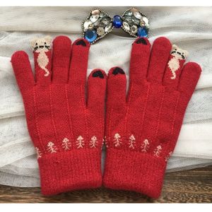 Vrouwen Mannen Warm Stretch Knit Mittens Winter Touchscreen Handschoenen Imitatie Wol Volledige Vinger Vrouwelijke Gehaakte Thicken Handschoenen