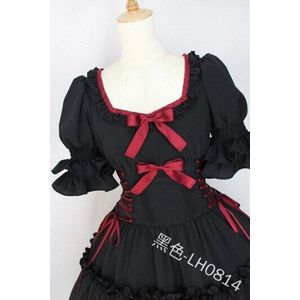 Gothic Lolita Jurk Taart Jurk Rechter Volwassen Middeleeuwse Renaissance Victoriaanse Kleding Kostuum Halloween Lolita