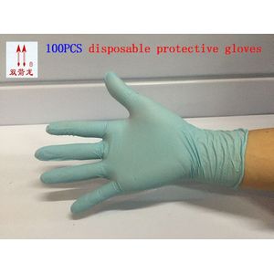 Een grade wegwerp nitril 100 stks multicolor nitril guantes piel trabajo tattoo tandarts rubber handschoenen