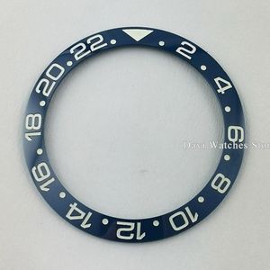 Horloge Bezel Insert 38 Mm Super Lichtgevende Zwart/Blauw/Groene Keramische Bezel Ring Insert Horloge Onderdelen Past Voor 40 Mm Gmt Horloges