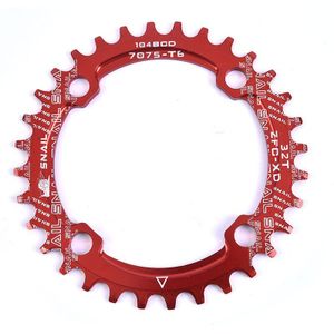 1Pc 32T Chain Ring 104 Bcd Ronde Smalle Brede Tand Plaat 104 Bcd Kettingwiel 32T Tand Mtb mountainbike Kettingwiel