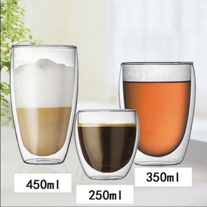 Double Wall Eivorm Cappuccino Latte Koffie Mok Isolatie Anti-Brandwonden Melk Cola Cup Water Thee Drinken Tumbler