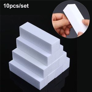 10/4/1 Pcs Roze Form Nail Buffers Bestand Voor Uv Gel White Nail File Buffer Blok Polish pedicure Schuren Nail Art Tool