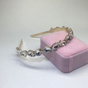 Ainameisi Luxe Strass Haarbanden Water Volledige Crystal Tiaras Trendy Hoofdbanden Bridal Crown Haar Accessoires Sieraden