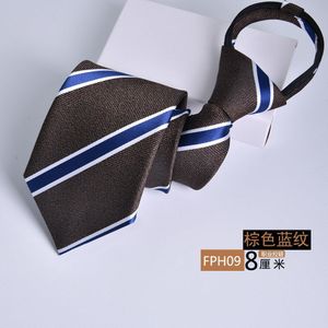 8Cm Rits Banden Voor Mannen Professionele Business Executive Gestreepte Lui Pull Stropdassen Corbata Vintage Bruiloft Accessorie