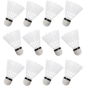 12Pcs Wit Badminton Plastic Shuttles Indoor Outdoor Gym Sport Accessoires