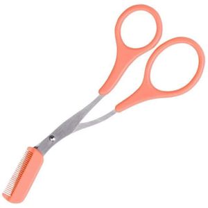 Wenkbrauw Trimmer Schaar Met Kam Facial Wimper Ontharing Razor Grooming Clips Vormgeven Scheerapparaat Cosmetische Make-Up Accessoires