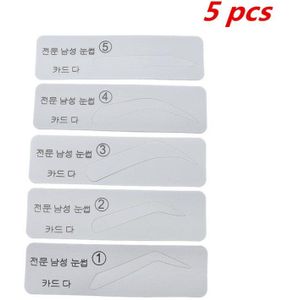 Mode 3Pcs/5Pcs/24Pcs Wenkbrauw Stencils Grooming Kit Make Shaper Set Template Tool