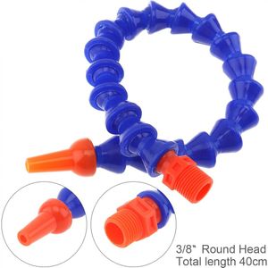 3/8 Inch 400Mm Plastic Flexibele Water Olie Koeling Buis Met Ronde Kop Nozzle Voor Cnc Machine/Frezen/draaibank