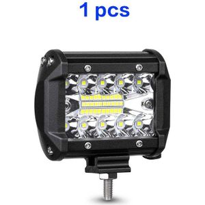 60W 4Inch 20LED Waterdicht Werk Licht Led Licht Bars Spot Flood Beam Voor Werk Rijden Offroad Boot Auto tractor Truck 12V 24V