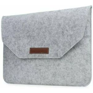 Drie Maten Draagbare Effen Laptop Tas Unisex Wolvilt Envelop Cover Sleeve Case Stijl