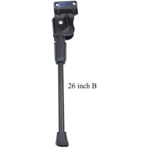 Hoge Sterkte Fiets Kickstand Antislip Ondersteuning Side Bike Rear Mount Stand Aluminiumlegering Enkele Voet 20 Inch Auto accessoires