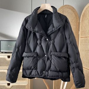 Vrouwen Herfst Winter Jas 2022 Nieuwkomers Vrouwen Mode Korte 90% Witte Eendendons Warm Casual Puffer Jas