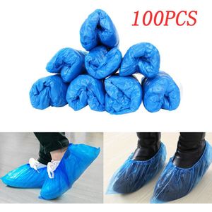 100Pcs Blauwe Schoen Dust Covers Non Slip Wegwerp Floor Protectors Een Maat Voor Schoen Cleaning Overschoen Cleaning Tapijt