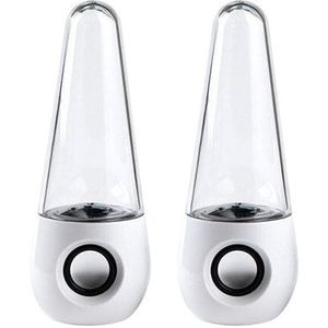 Led Licht Water Dansen Speakers Fontein Speaker Hifi Stereo Soundbox 3D Surround Luidspreker Voor Pc Telefoon Tablet Spel Speler