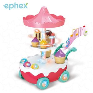 Ephex Plastic Speelgoed Multifunctionele Speelhuis Speelgoed Muziek Roterende Muziek Ijs Grappige Led Collection
