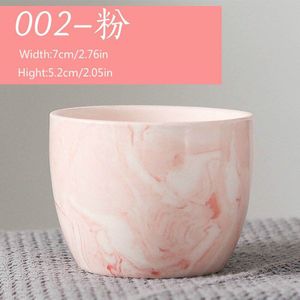 Scandinavische Stijl Keramische Ronde Plant Potten Creatieve Roze Marmer Patroon Succulent Bloempot Met Gat Kleine Home Office Desktop Decor