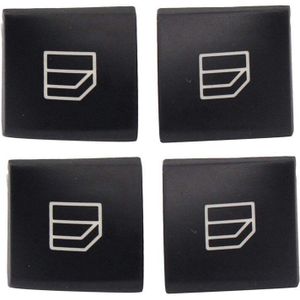 4Pcs Driver Window Switch Knop Covers Voor Mercedes Benz C-Klasse W204 E-Klasse W212 Glk-klasse