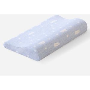 Mlily Memory Foam Kussen Baby Kinderen Cervicale Nek Ademend Katoen Roze Blauw Kussen Voor Slapen