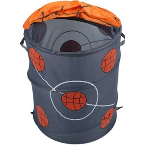 Basketbal Modellering Inklapbare Wasmand Opslag Vaten Opslag Vat Polyester Doek Speelgoed Winkel