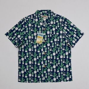 Bob Dong Cactus Kamp Shirts Zomer Aloha Hawaii Korte Mouw Tee Shirts Unisex