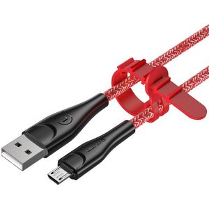 USAMS 3m 2m 1m Micro Usb-kabel voor Xiaomi Redmi Micro USB Lader Datakabel Android microusb kabel voor Samsung s7 oplaadsnoer