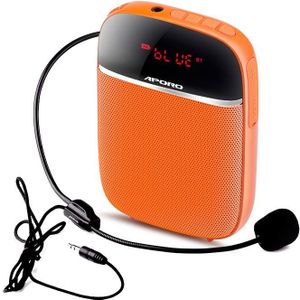 10W Mini Bluetooth Voice Versterker Uhf Draadloze Microfoon Voor Professor Leraar Lezing Vergadering Draagbare Megafoon Tf Speaker