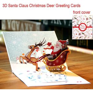 SANTORO Slinger Kerstmis 3D Pop Up Wenskaart - Schiet op de schoorsteen - voor kinderen, familie, Kerstmis, Feestelijk