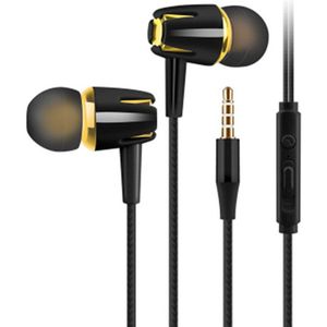 Byscoon Bedrade Oortelefoon 3.5Mm In-Ear Control Sport Headset Met Microfoon Wired Hoofdtelefoon Voor Xiaomi Redmi Note 9 pro 8 7 6 Poco X3 M4