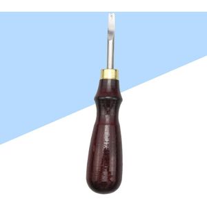 Wood Handle 0.8mm Leather Edge Beveler Leather Edge Cutter Shaving Skiving Trimmer