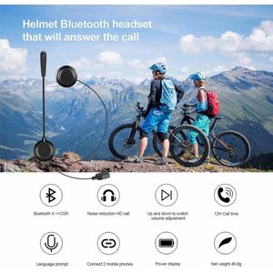 Ejeas E1 Bluetooth Helm Headset Moto Bt 4.1 Headset Draadloze Skiën Communicatie Zonder Intercom