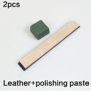Mes Polish Riem Stropping Lederen Artikel Scherpen Messenslijper Schuren Scheermes Polijsten Plak Compound Slijpen Plakken