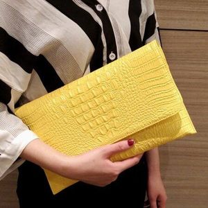 Tophigh Rode Krokodil Patroon Messenger Bag Voor Vrouwen Avondtasje Geel Lederen Handtas Wit Winkel Online Top Handtasche