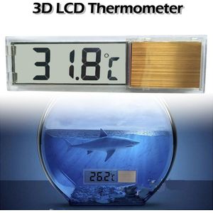 Digitale Aquarium Aquarium Thermometer Marine Water Terrarium Accessoires 3D Crystal Temperatuur Meting Gereedschap-45C- 80C