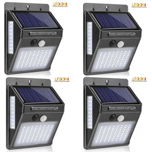 LTOON 100 LED Solar Light Outdoor Solar Lamp PIR Motion Sensor Wandlamp Waterdichte Zonne-energie Zonlicht voor Tuin Decoratie