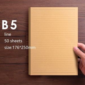 50 100 Vellen A4/B5/A5 Vintage Kraft Papier Schrijven Brief Briefpapier Romantische Note Craft Papier Schilderen verpakking Papier