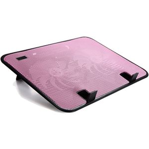 Notebook Cooler 5 v USB Externe Laptop Cooling Pad Slanke Stand Hoge Snelheid Stille Fan Metalen Paneel 4 Kleuren 14 inch Cooling Pads