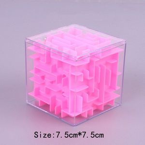 Tobefu 3D Doolhof Magische Kubus Transparant Zeszijdige Puzzel Speed Cube Rollende Bal Game Cubos Doolhof Speelgoed Voor Kinderen educatief