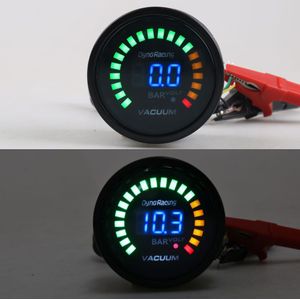 Digital Display Auto meter Vacuum Gauge 52MM Racing Instrument Set ABS